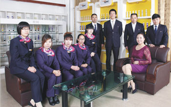 Group photo of Mr. Lin and his staff