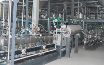 Automatic production line of neutral alcohol silicone